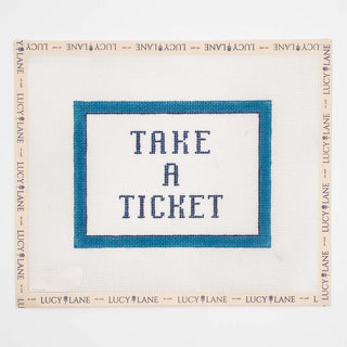 Take a Ticket Canvas - Stitch Style