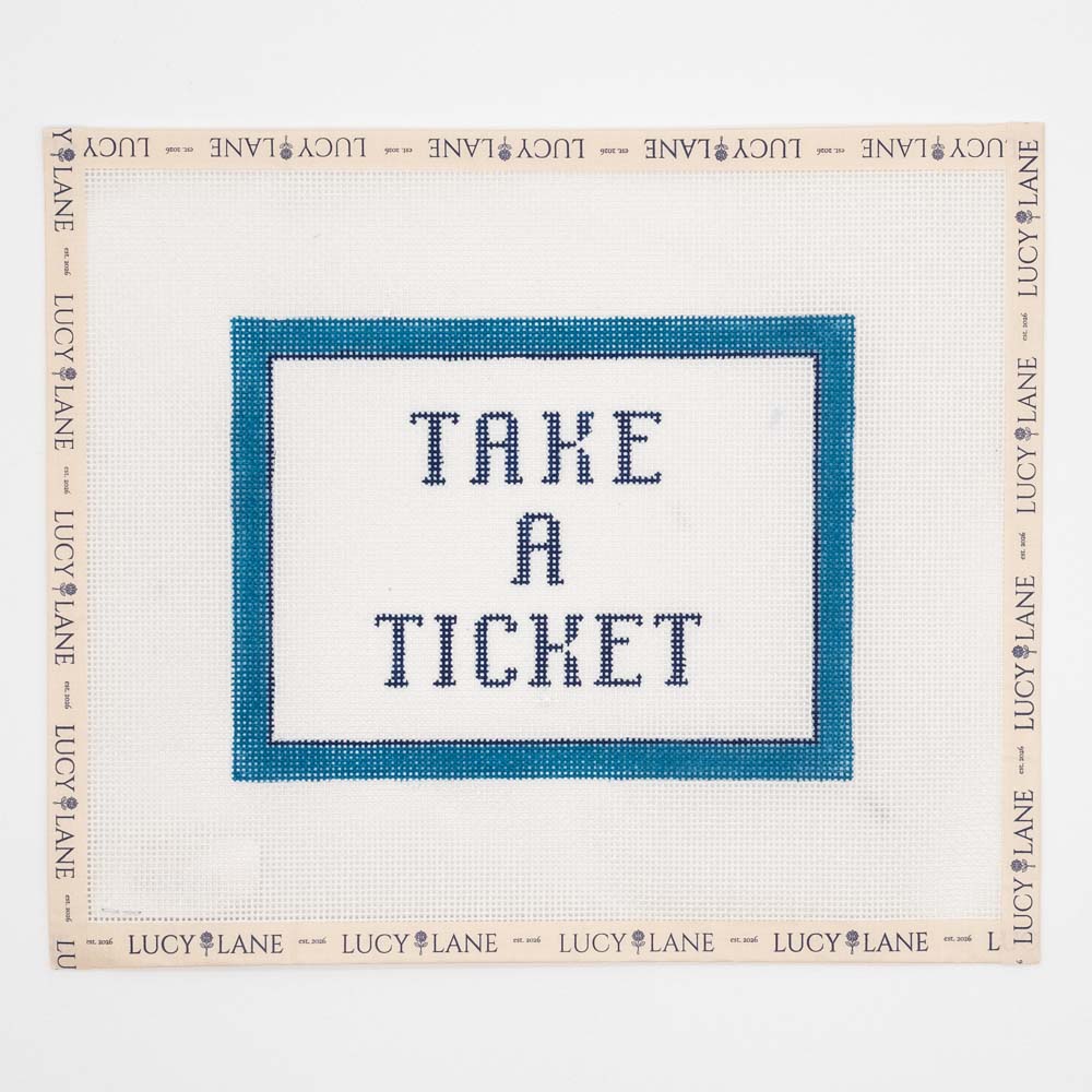 Take a Ticket Canvas - Stitch Style