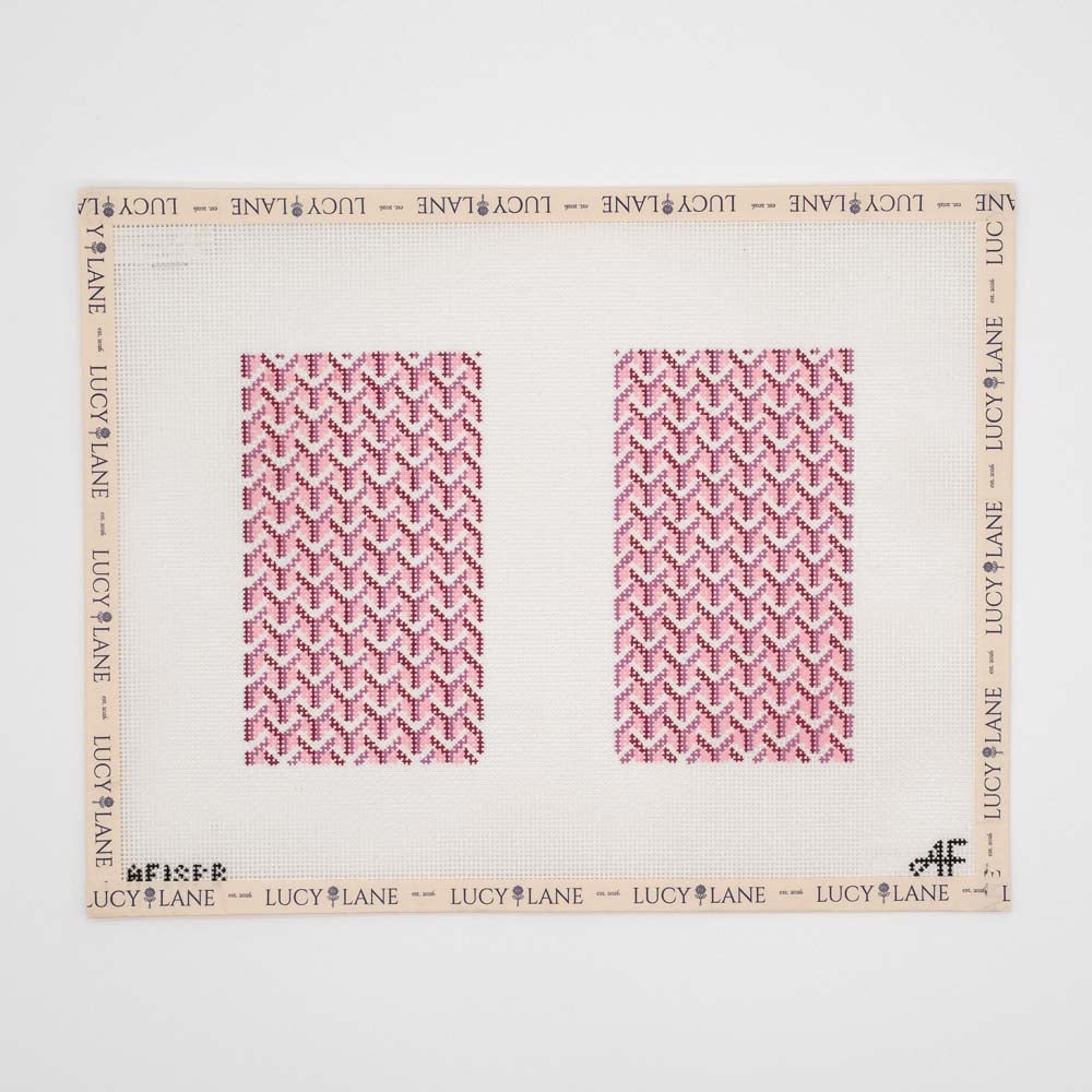 Y Pattern Clutch Canvas - Pink - Stitch Style