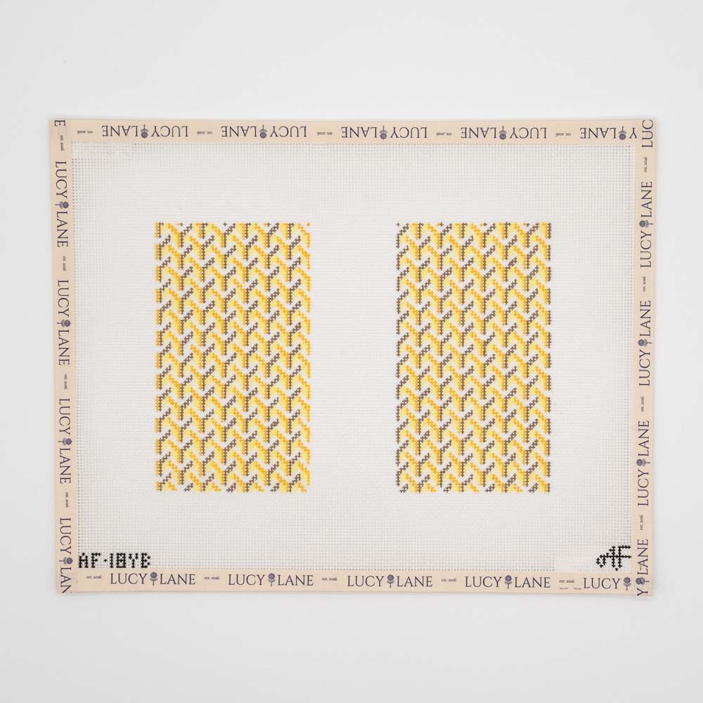Y Pattern Clutch Canvas - Yellow - Stitch Style