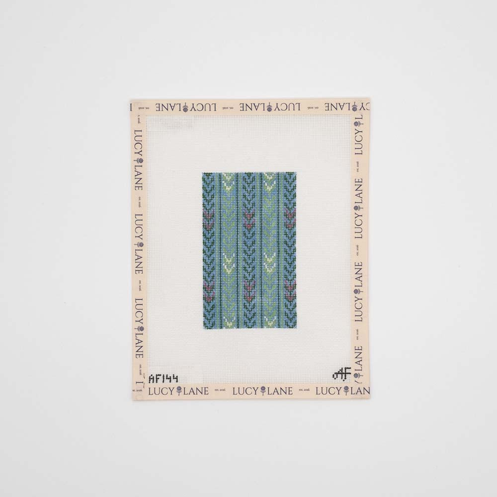 Sky Blue Trellis Insert Canvas - Stitch Style