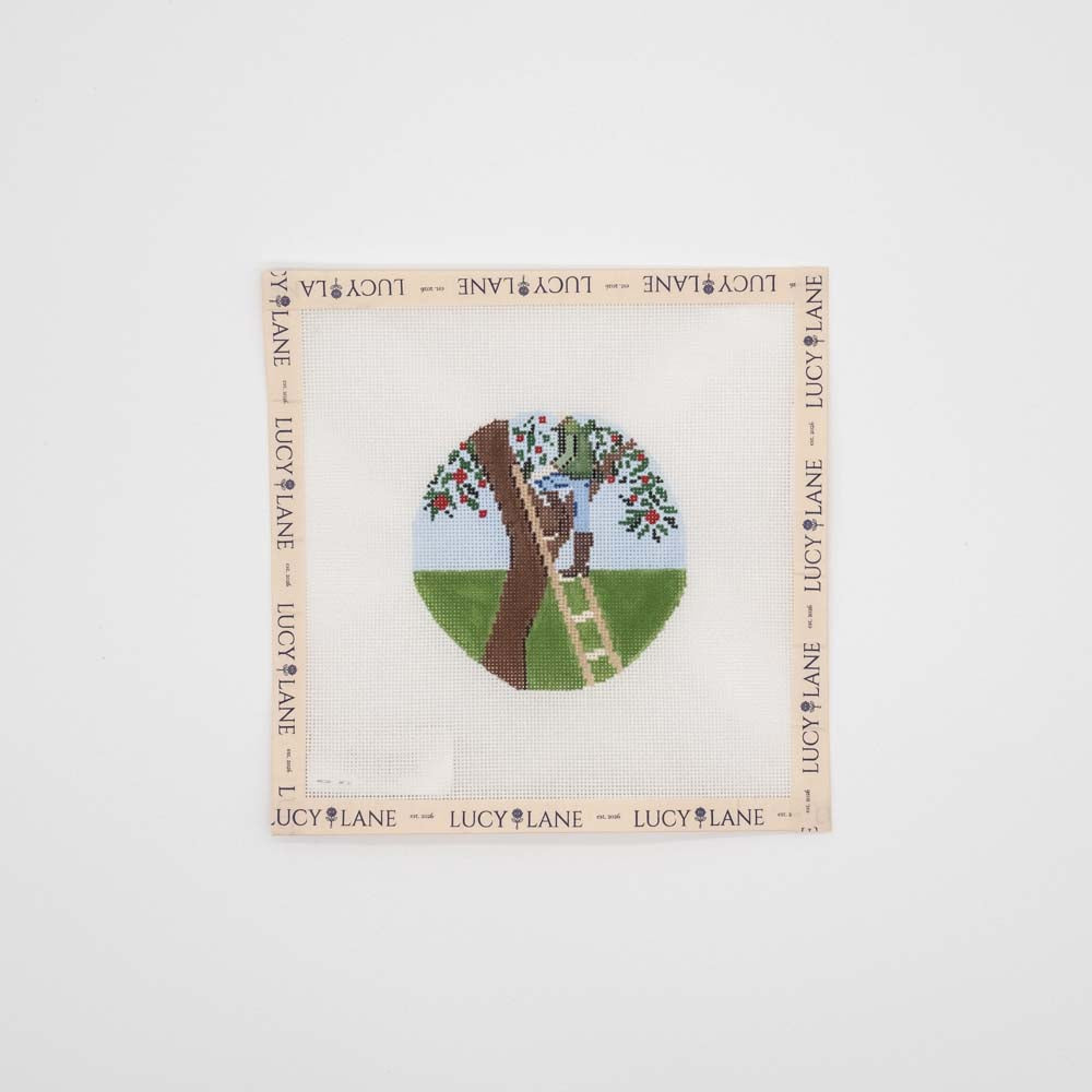 Apple Picking Canvas with Stitch Guide - Stitch Style