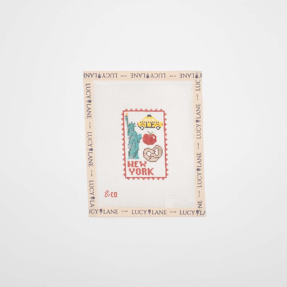 New York Postcard Canvas - Needlepoint & Co