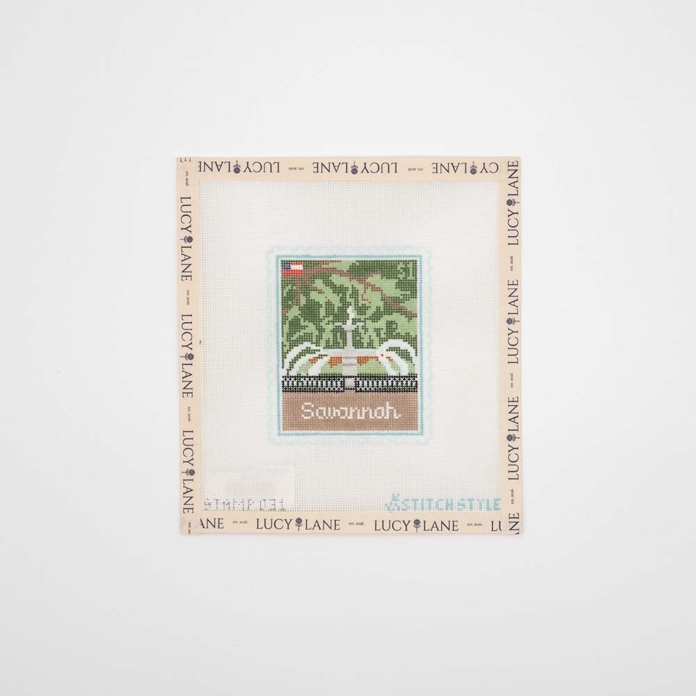 Savannah Travel Stamp - Stitch Style