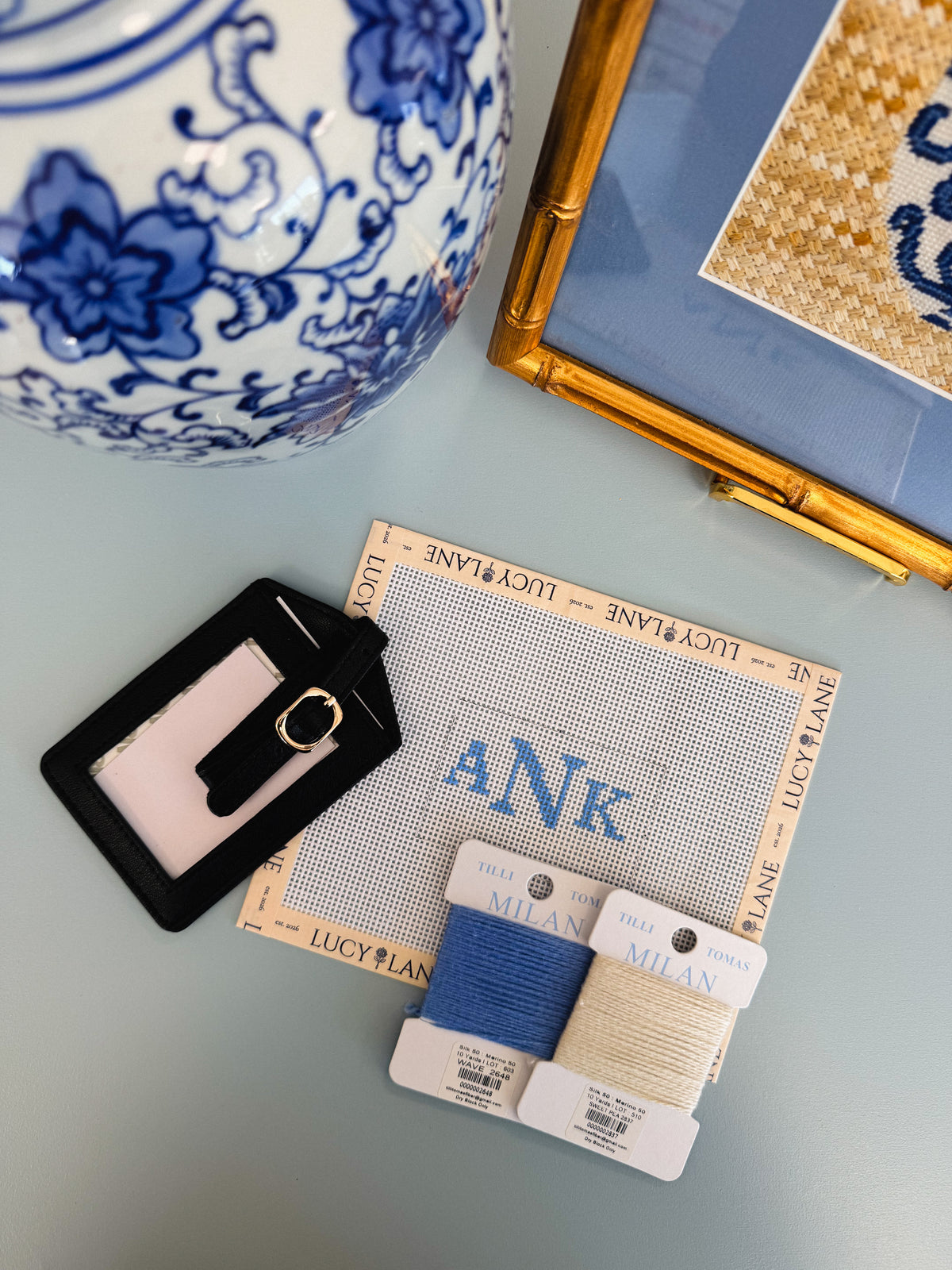 September 10th | Custom Monogram Luggage Tag Workshop (Canvas Painting & Stitching Class)