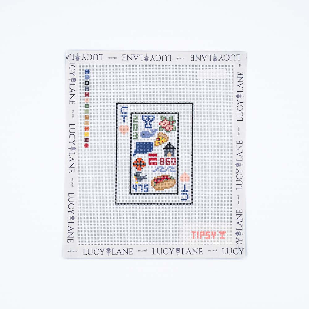 CT Playing Card Canvas - Threaded and Tipsy