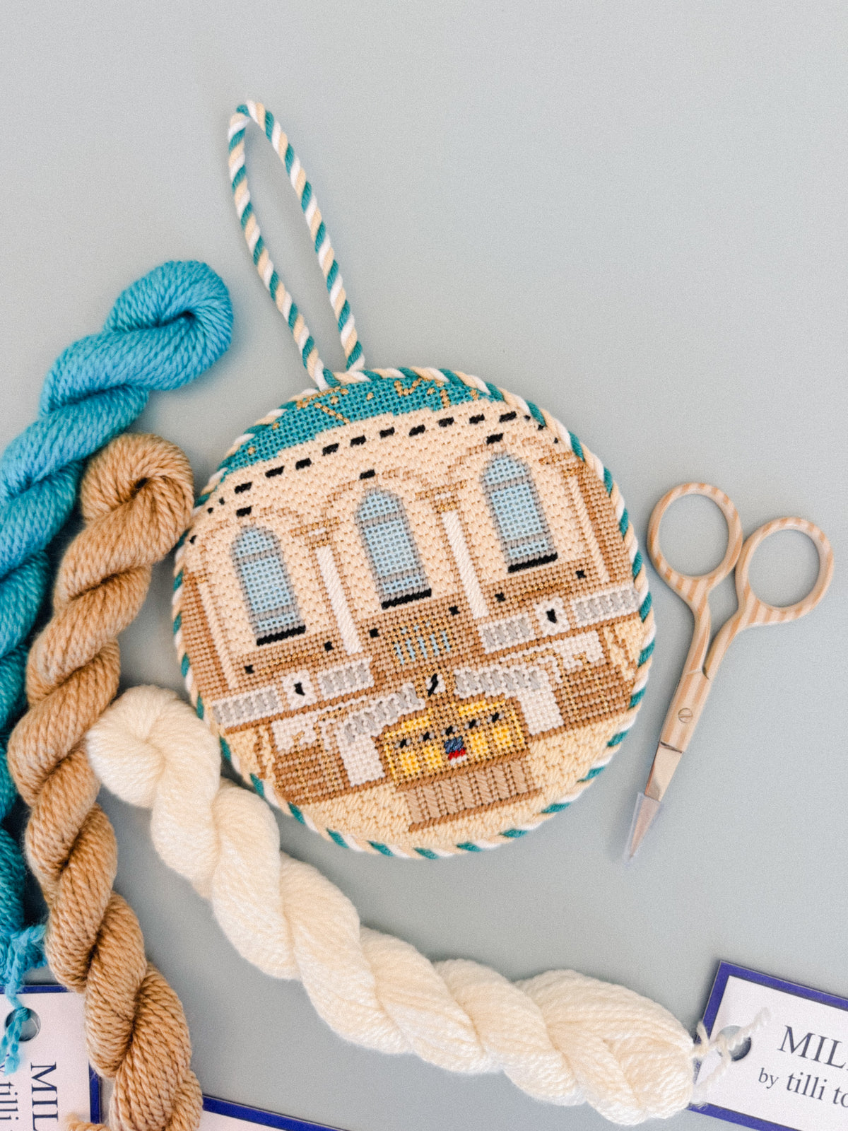 Needlepoint Finishing Workshop: Rounds & Rectangle Ornaments | Saturday, January 9, 2027: 9:00 AM – 12:00 PM