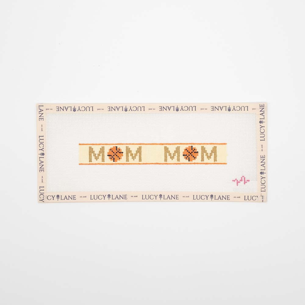Basketball Mom Key Fob - Code Threaded Needlepoint