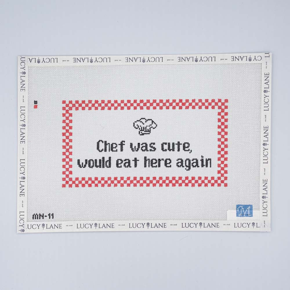 Cute Chef Canvas - Red - Maura Nolan Designs
