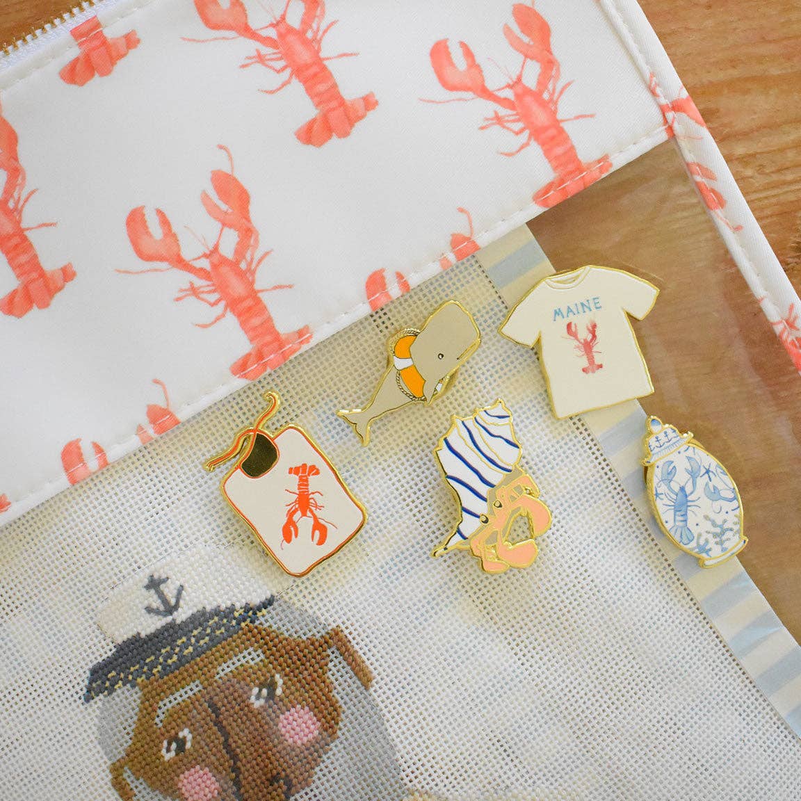 Lobster Project Bag - Sara Fitz