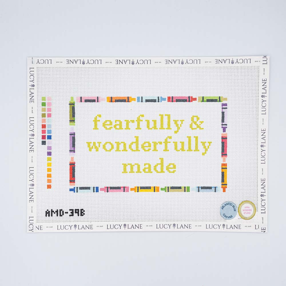 Fearfully & Wonderfully Made Canvas - Atlantic Blue Canvas
