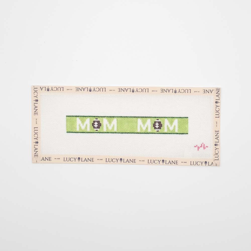 Football Mom Key Fob - Code Threaded Needlepoint