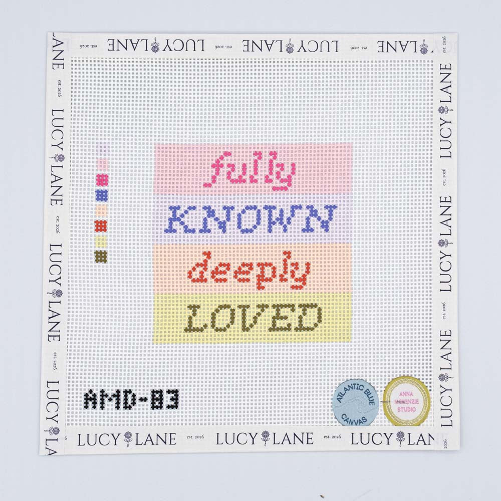 Fully Known Deeply Loved Canvas - Atlantic Blue Canvas