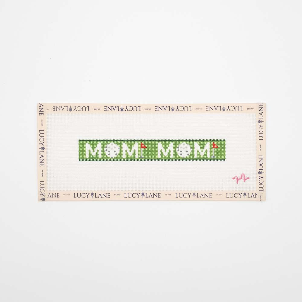 Golf Mom Key Fob - Code Threaded Needlepoint