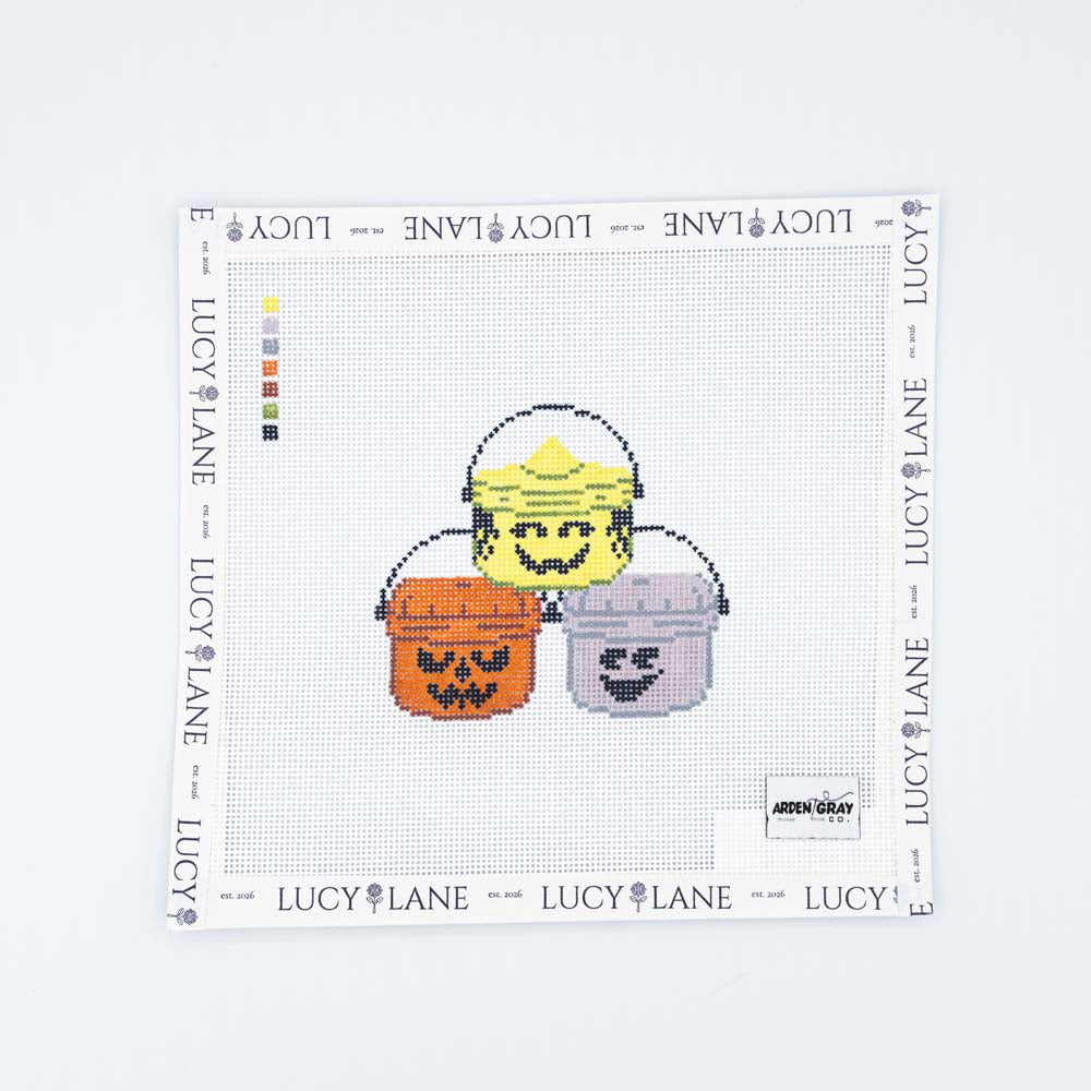 Vintage Boo Buckets Canvas - Arden Gray Co