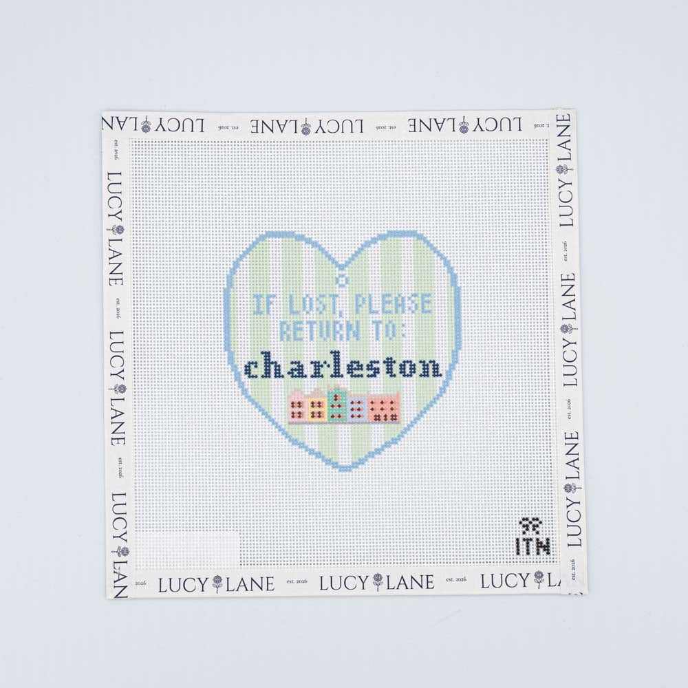 If Lost Return to Charleston Canvas - Ivy Thread Needlepoint