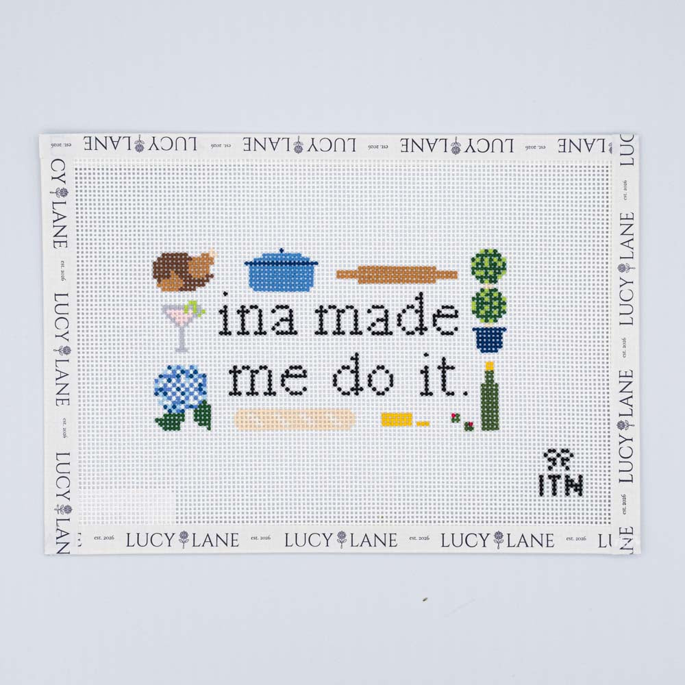 Ina Made Me Do It Canvas - Ivy Thread Needlepoint