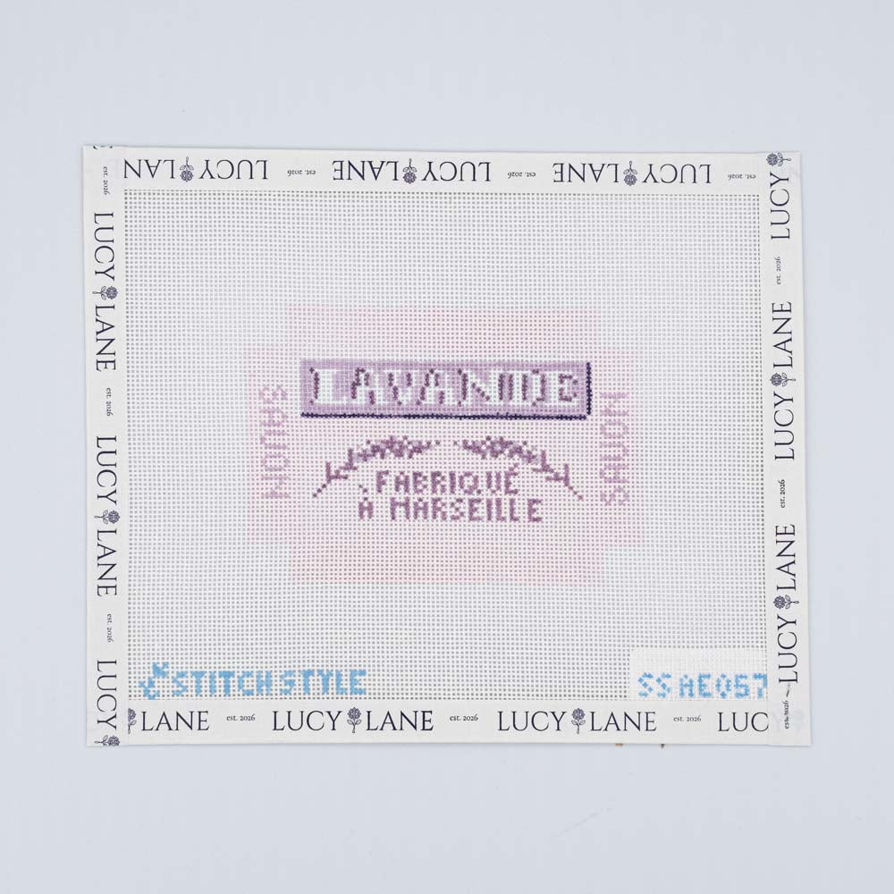 3D Lavender Soap Canvas - Stitch Style