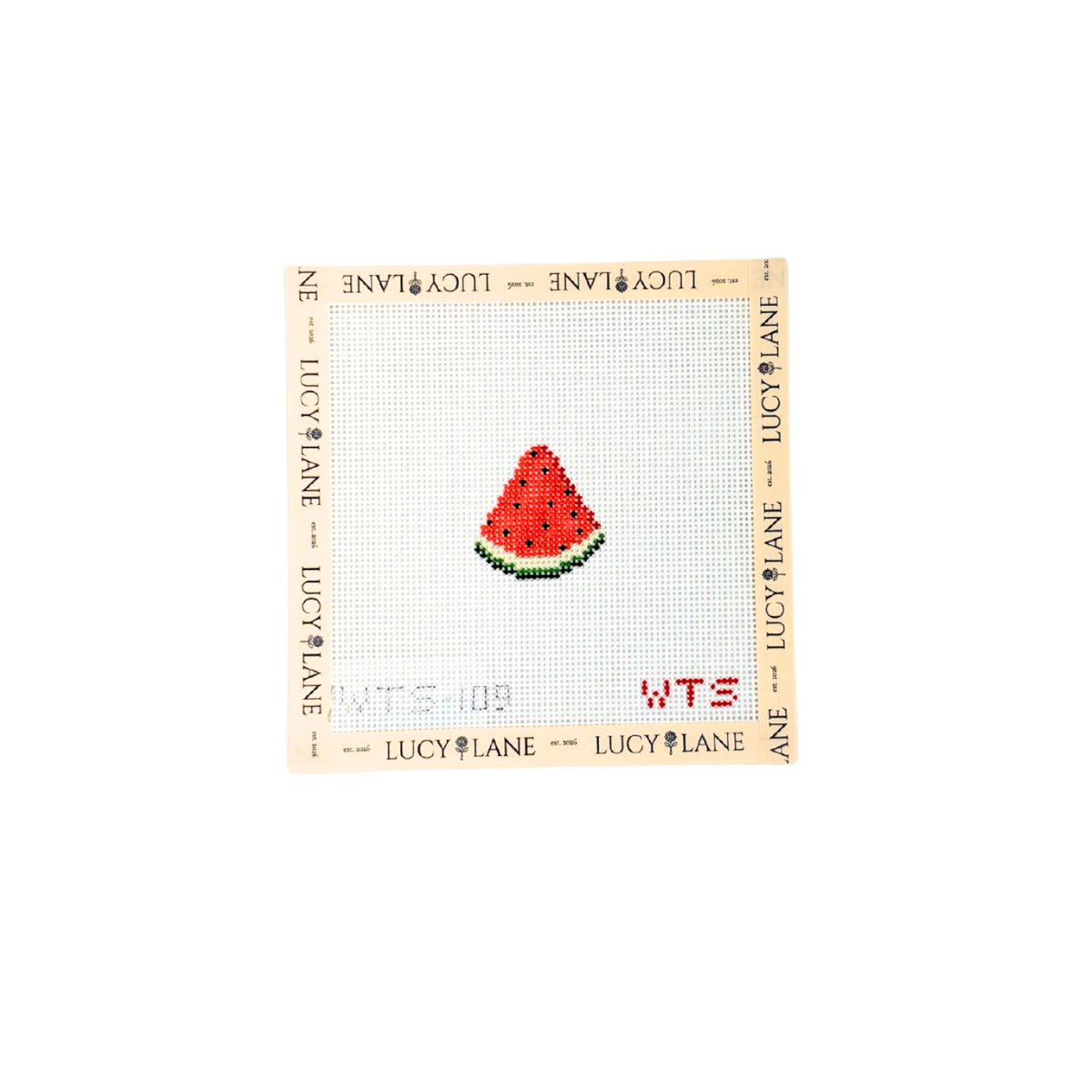 Mini Watermelon Slice Canvas - What's the Stitch