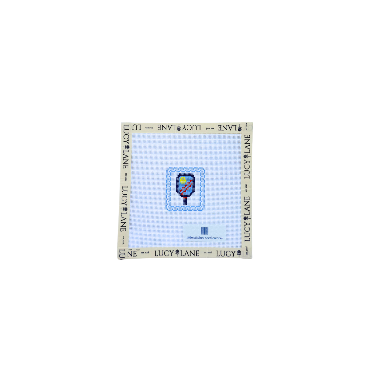 Pickleball Patch Canvas - Little Stitches Needleworks