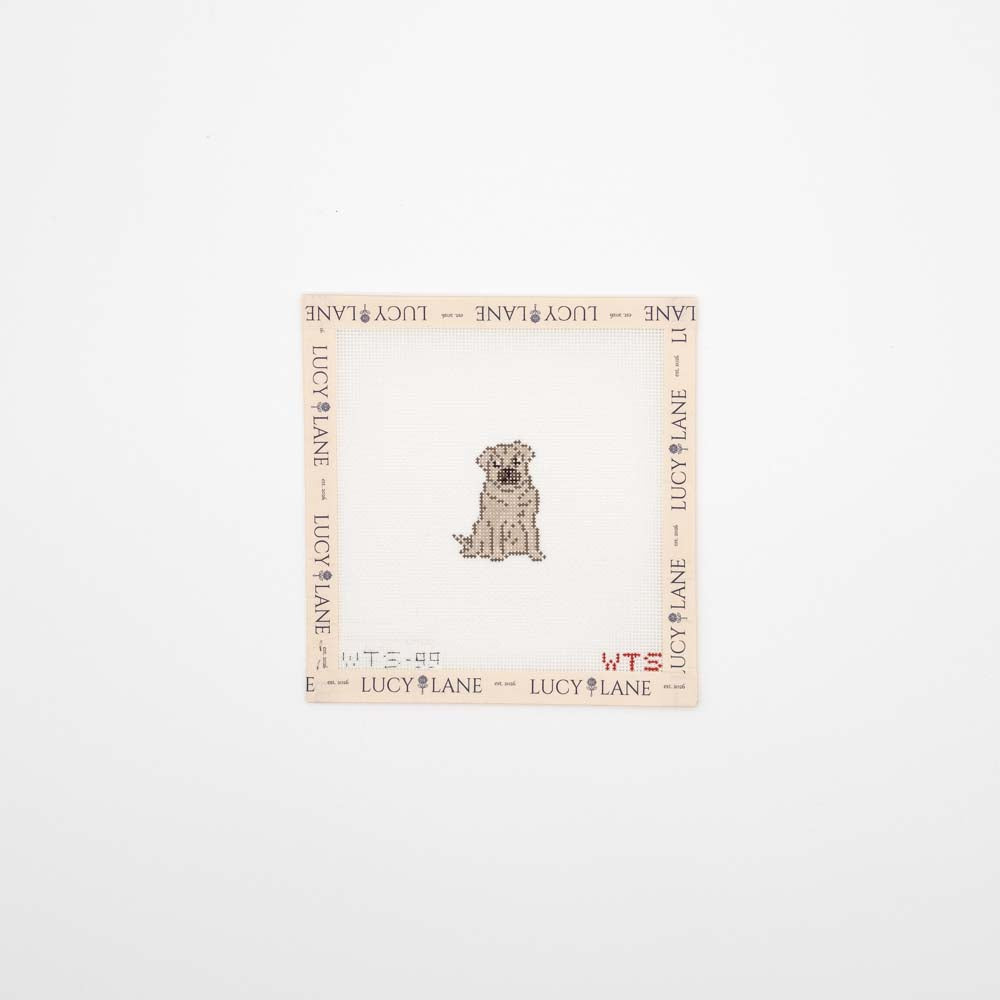 Mini Pug Canvas - What's the Stitch