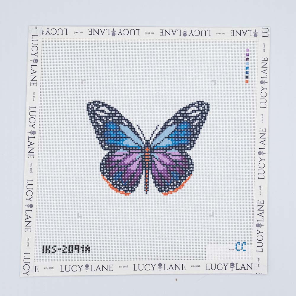 Monarch Butterfly Canvas - Purple - Initial K Studio
