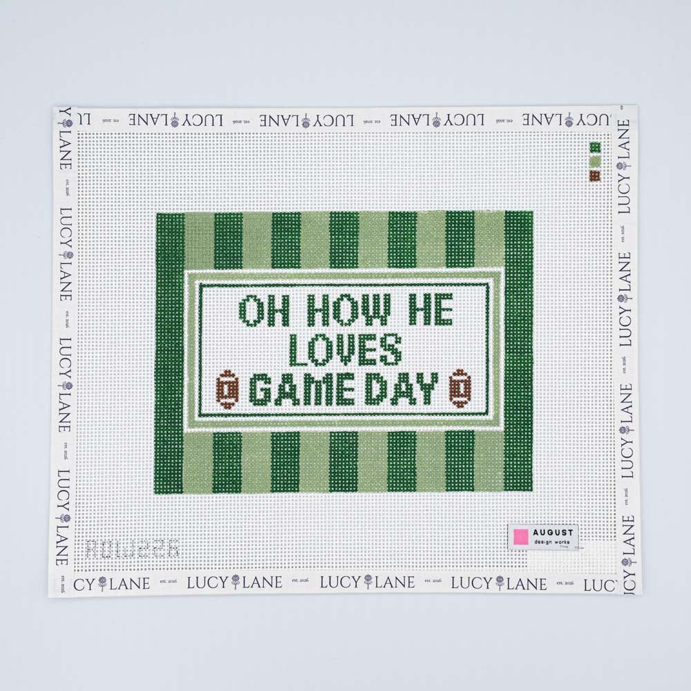 Oh How He Loves Game Day Canvas - August Design Works