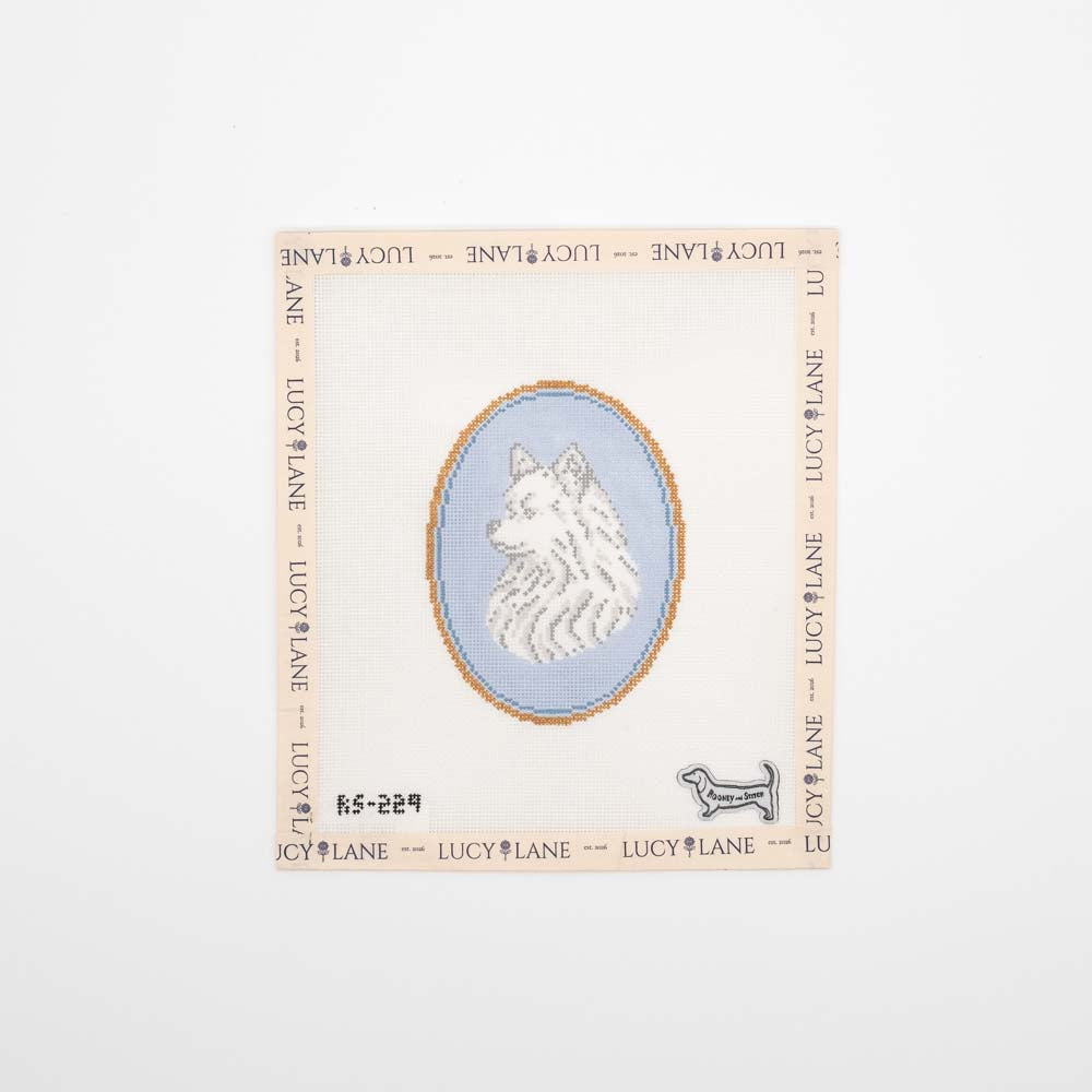 The Pomeranian Dog Cameo Canvas - Rooney and Stitch