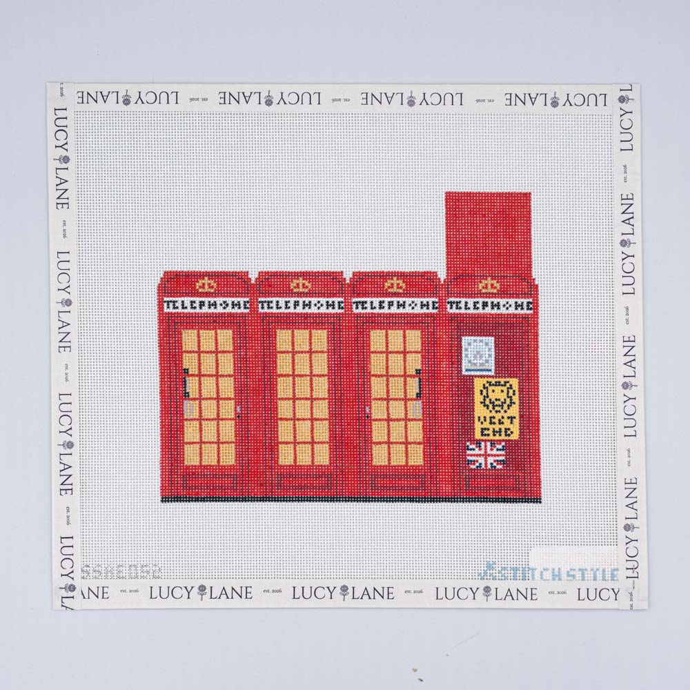 3D Phone Booth Canvas - Stitch Style
