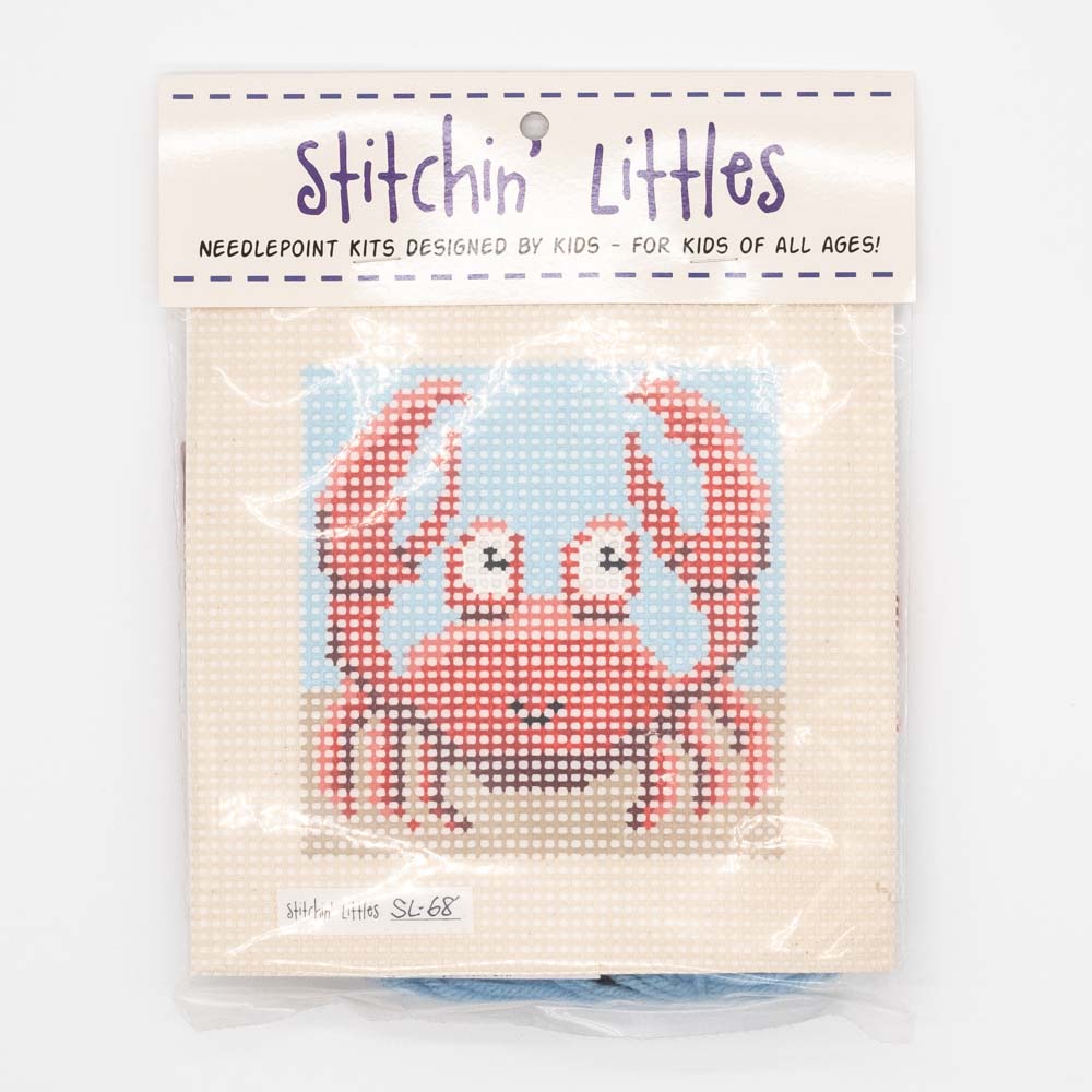 Crabbie Sheldon Needlepoint Kit - Stitchin' Littles