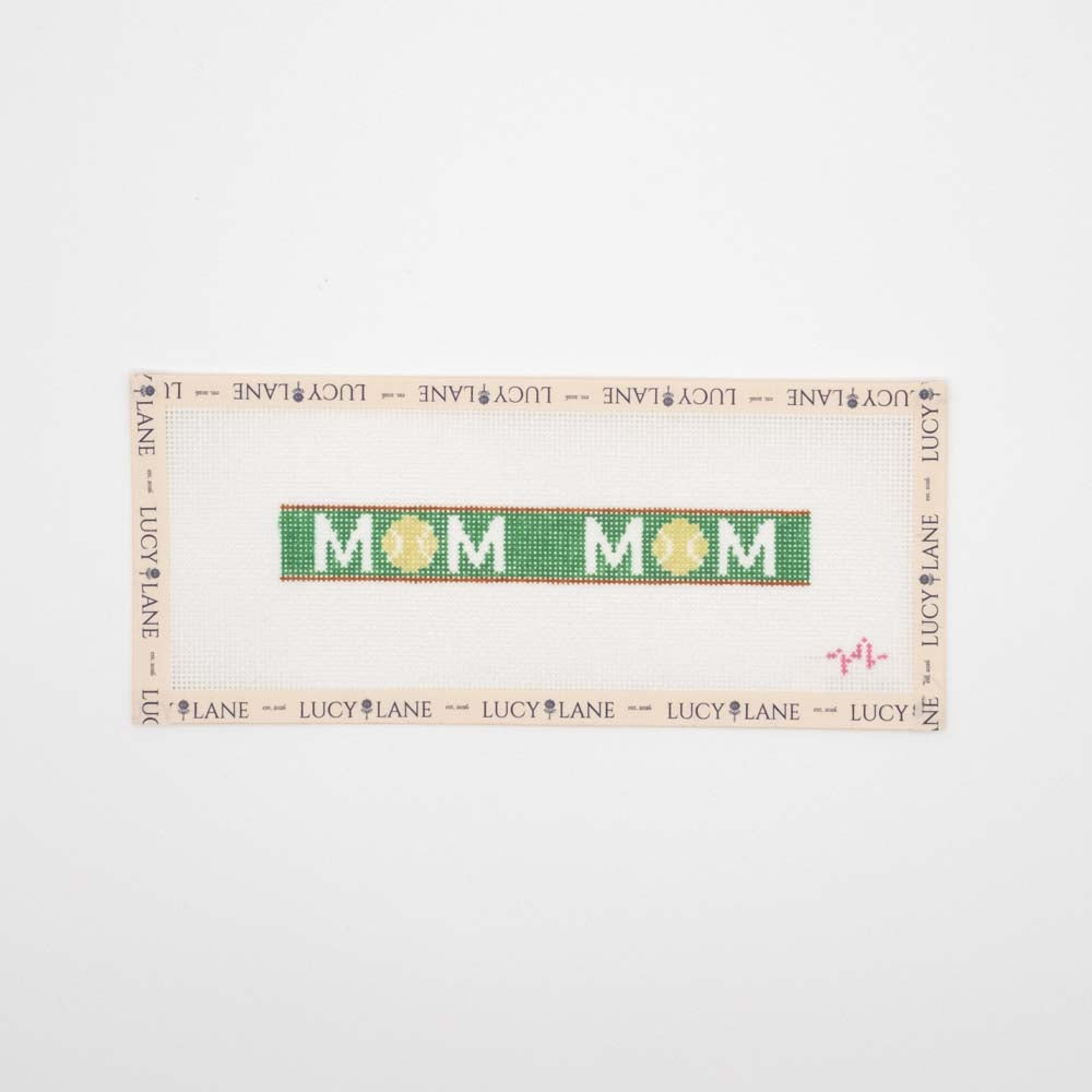 Tennis Mom Key Fob - Code Threaded Needlepoint