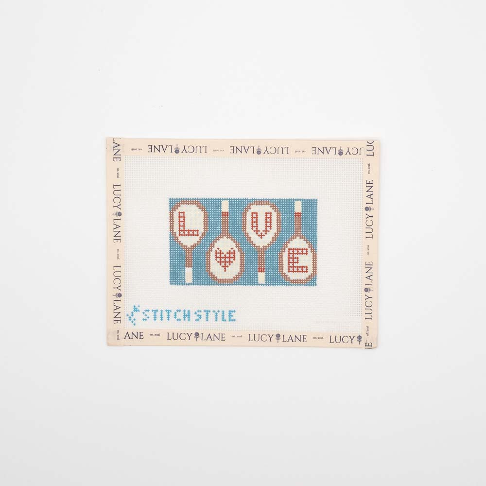 Tennis Racket Love Insert Canvas - Stitch Style